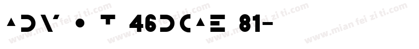 adv o t 46dcae 81字体转换